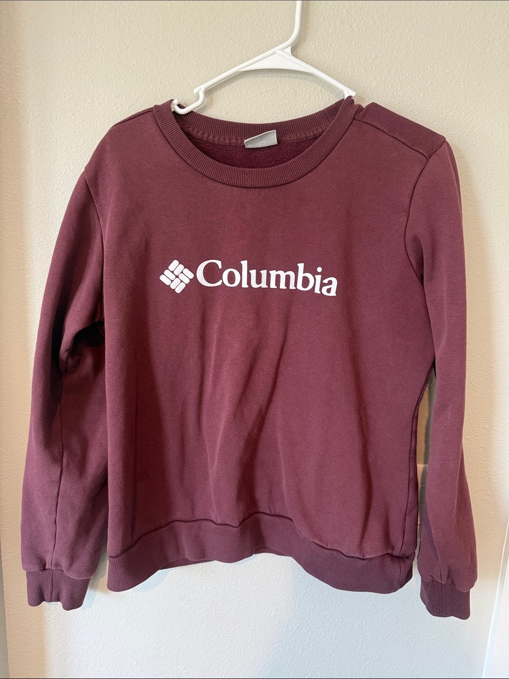 Columbia Burgundy Logo Crewneck Sweatshirt